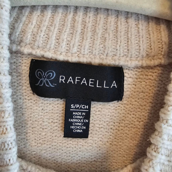 Women's Raffaella Sweater, S/P, Beige & Black - Picture 6 of 7